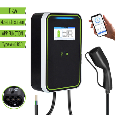 Elektroauto Wallbox-Ladegerät-Pulsar plus PC-Körper mit App ev Ladegerät wallbox 7kw Erddurchsickernschutz Soem-ODM